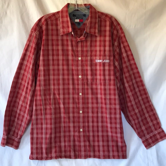 tommy jeans red shirt